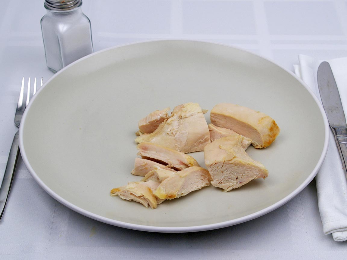 Calories in 0.67 breast of Chicken - Baked - Breast - Skinless