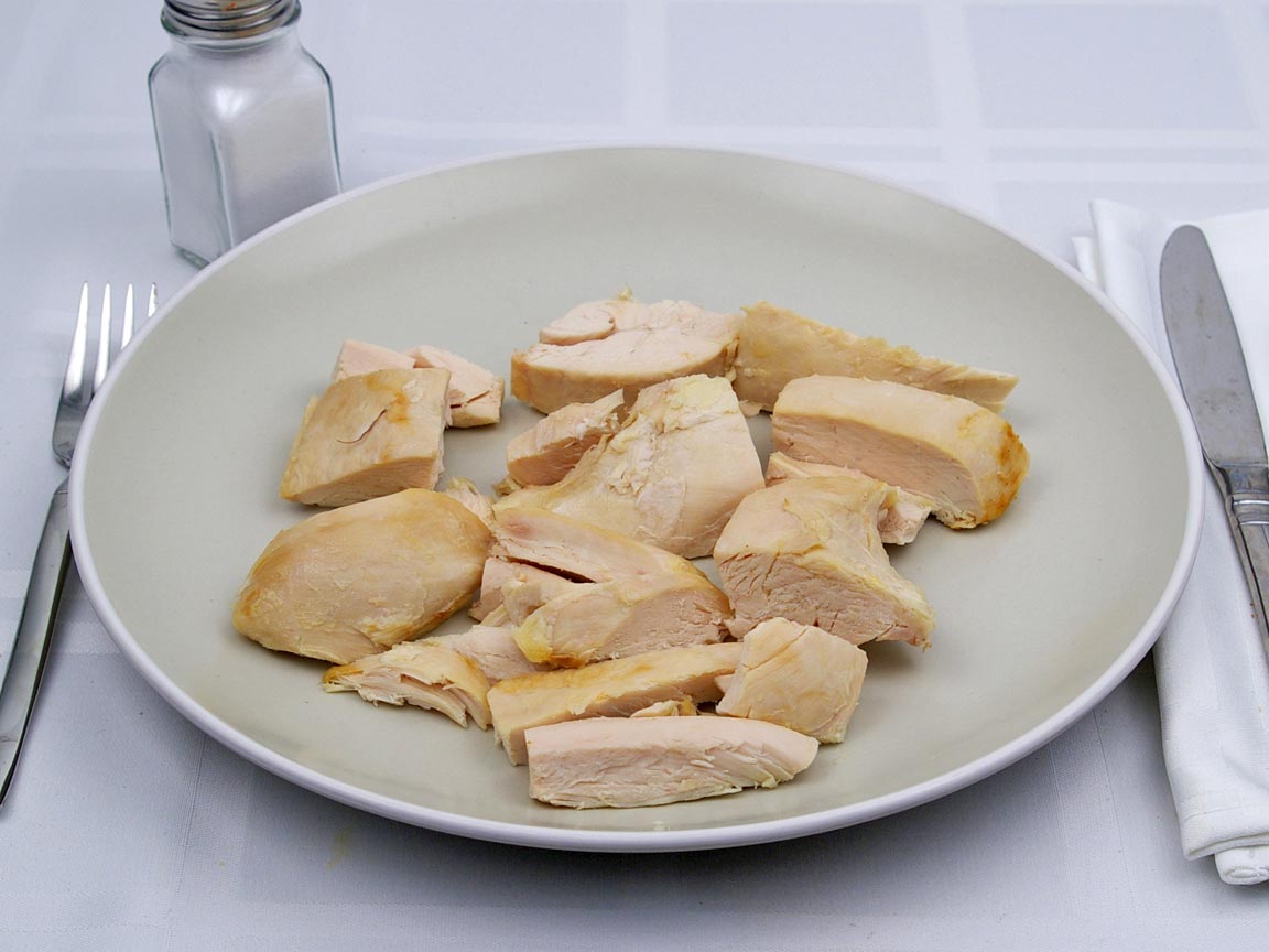 Calories in 1.5 breast of Chicken - Baked - Breast - Skinless