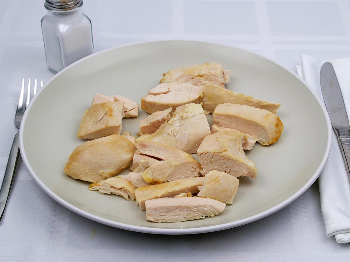 Calories in 1.67 breast of Chicken - Baked - Breast - Skinless