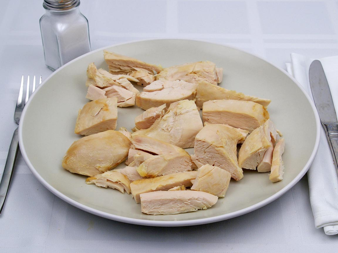 Calories in 2 breast of Chicken - Baked - Breast - Skinless