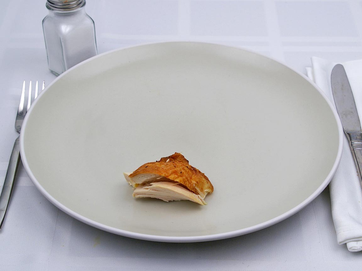 Calories in 0.17 breast of Chicken - Baked - Breast