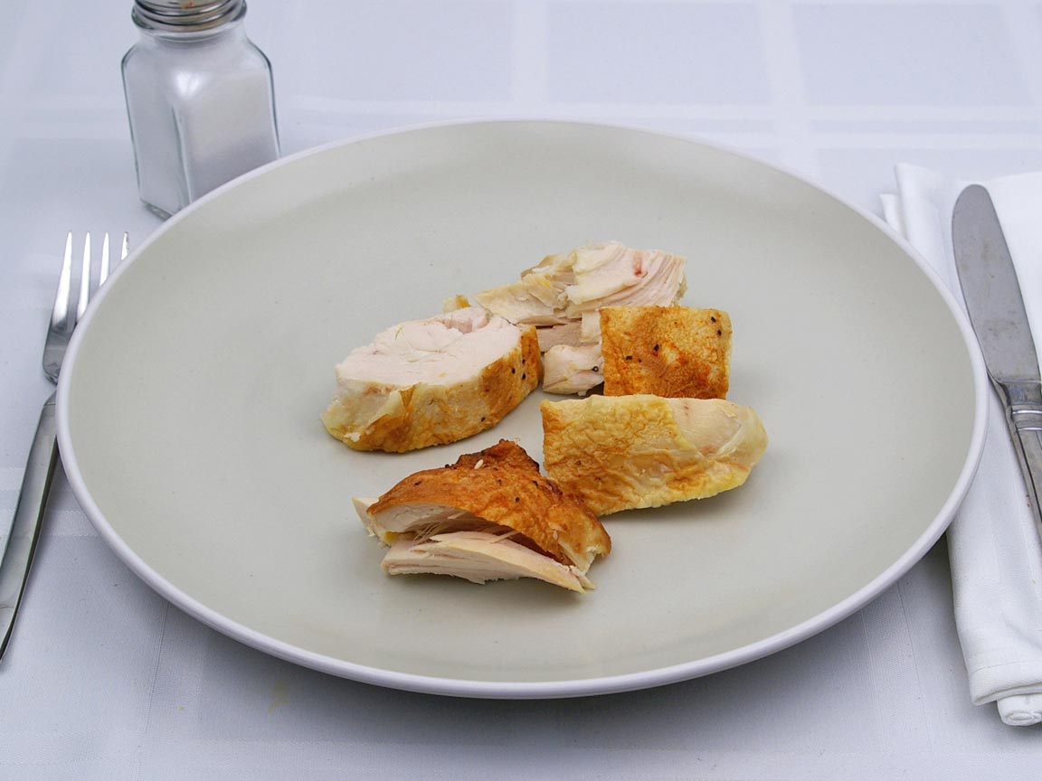 Calories in 0.83 breast of Chicken - Baked - Breast