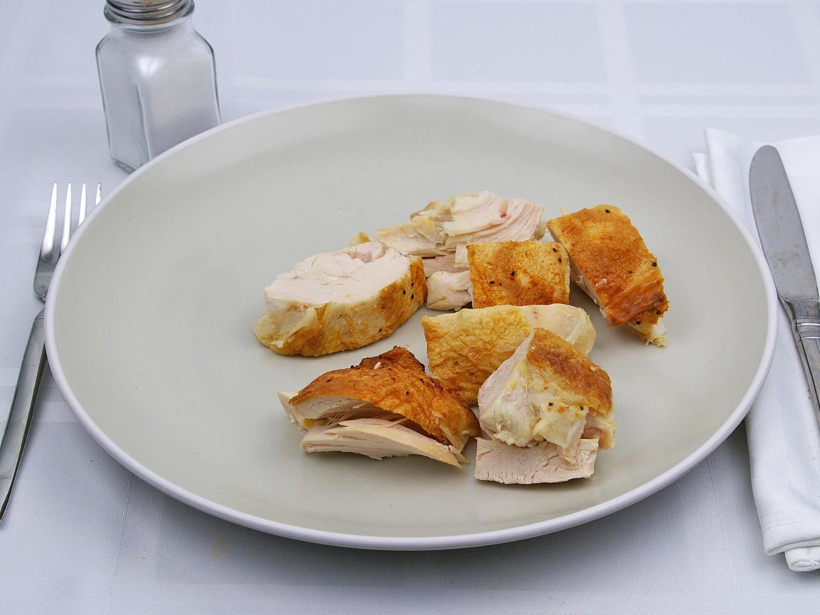 Calories in 1.17 breast of Chicken - Baked - Breast