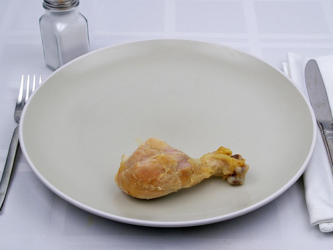 Calories in 1 drumstick of Chicken - Baked - Drumstick - Skinless