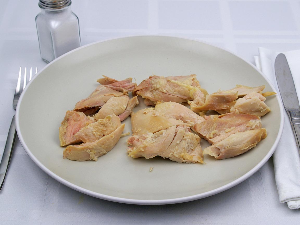 Calories in 198 grams of Chicken - Baked - Thigh - Skinless