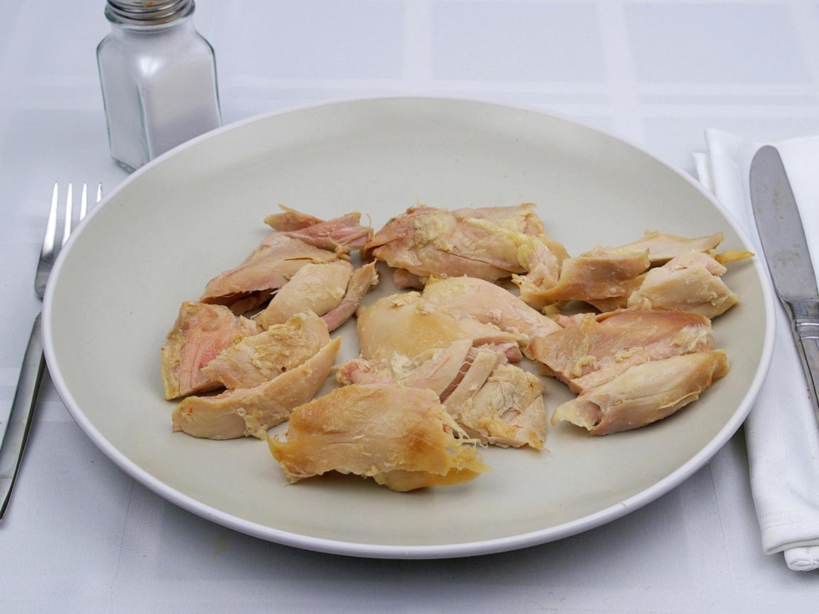 Calories in 226 grams of Chicken - Baked - Thigh - Skinless