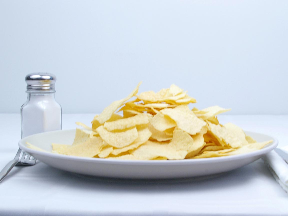 Calories in 92 grams of Potato Chips - Baked - Original