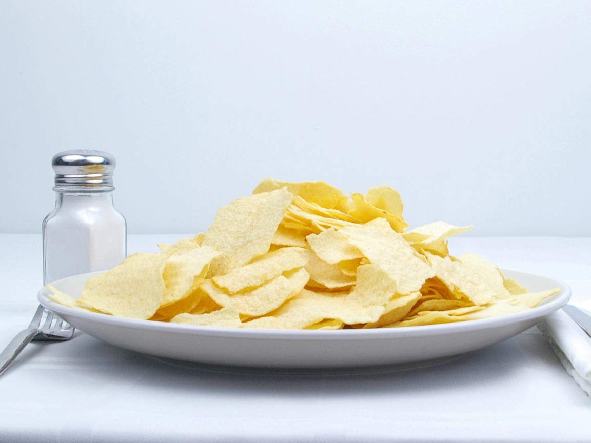 Calories in 106 grams of Potato Chips - Baked - Original