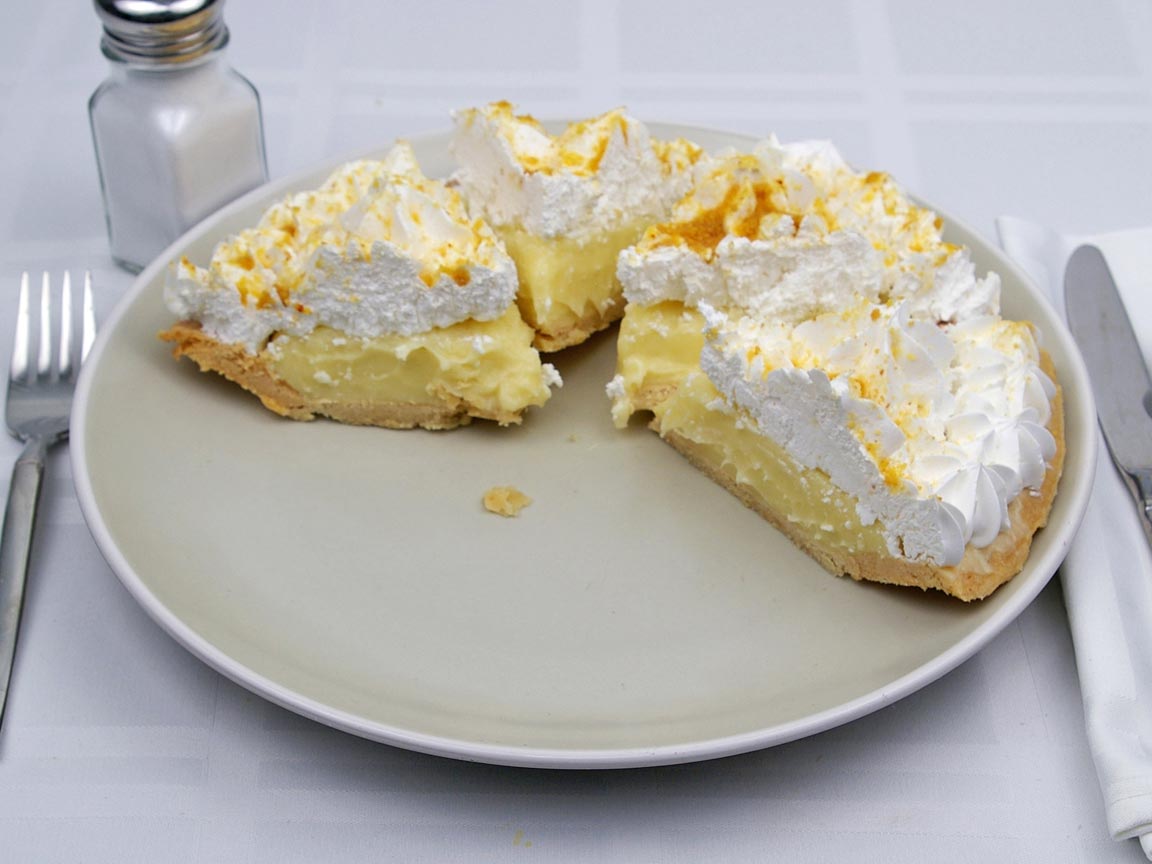 Calories in 4 slice(s) of Banana Cream Pie -Avg