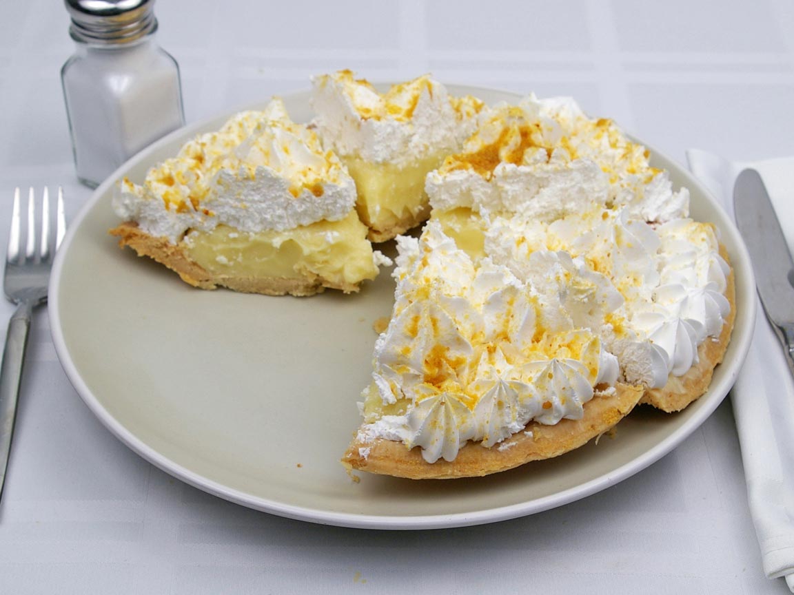 Calories in 5 slice(s) of Banana Cream Pie -Avg