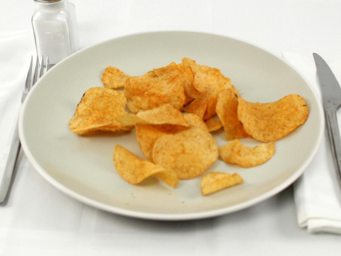 Calories in 28 grams of BBQ Potato Chips