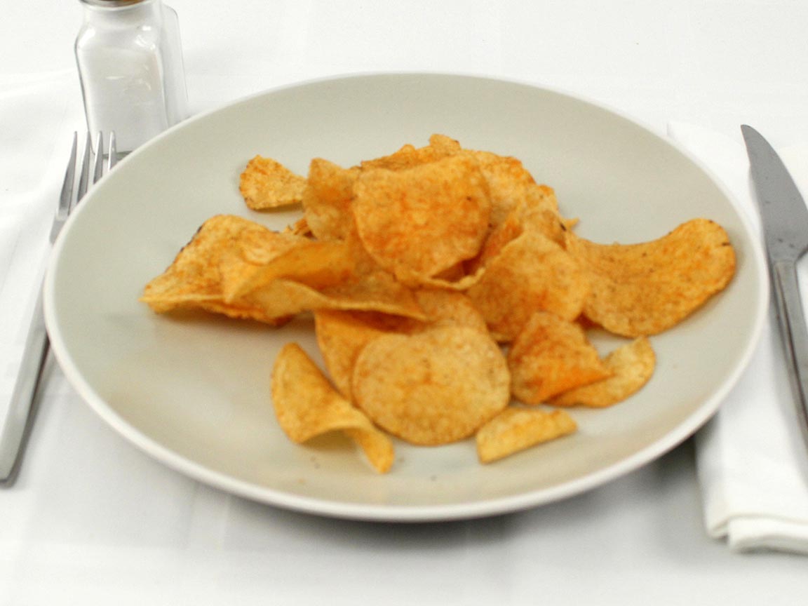 Calories in 35 grams of BBQ Potato Chips