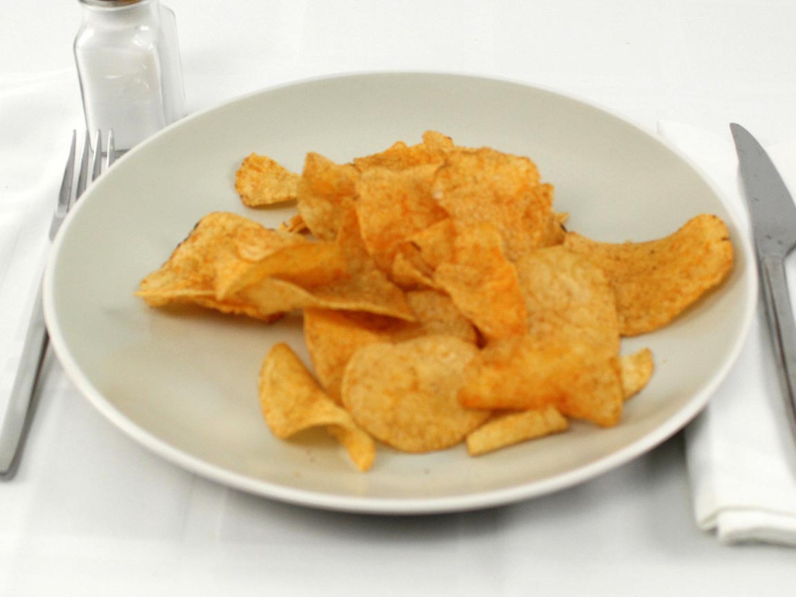 Calories in 42 grams of BBQ Potato Chips