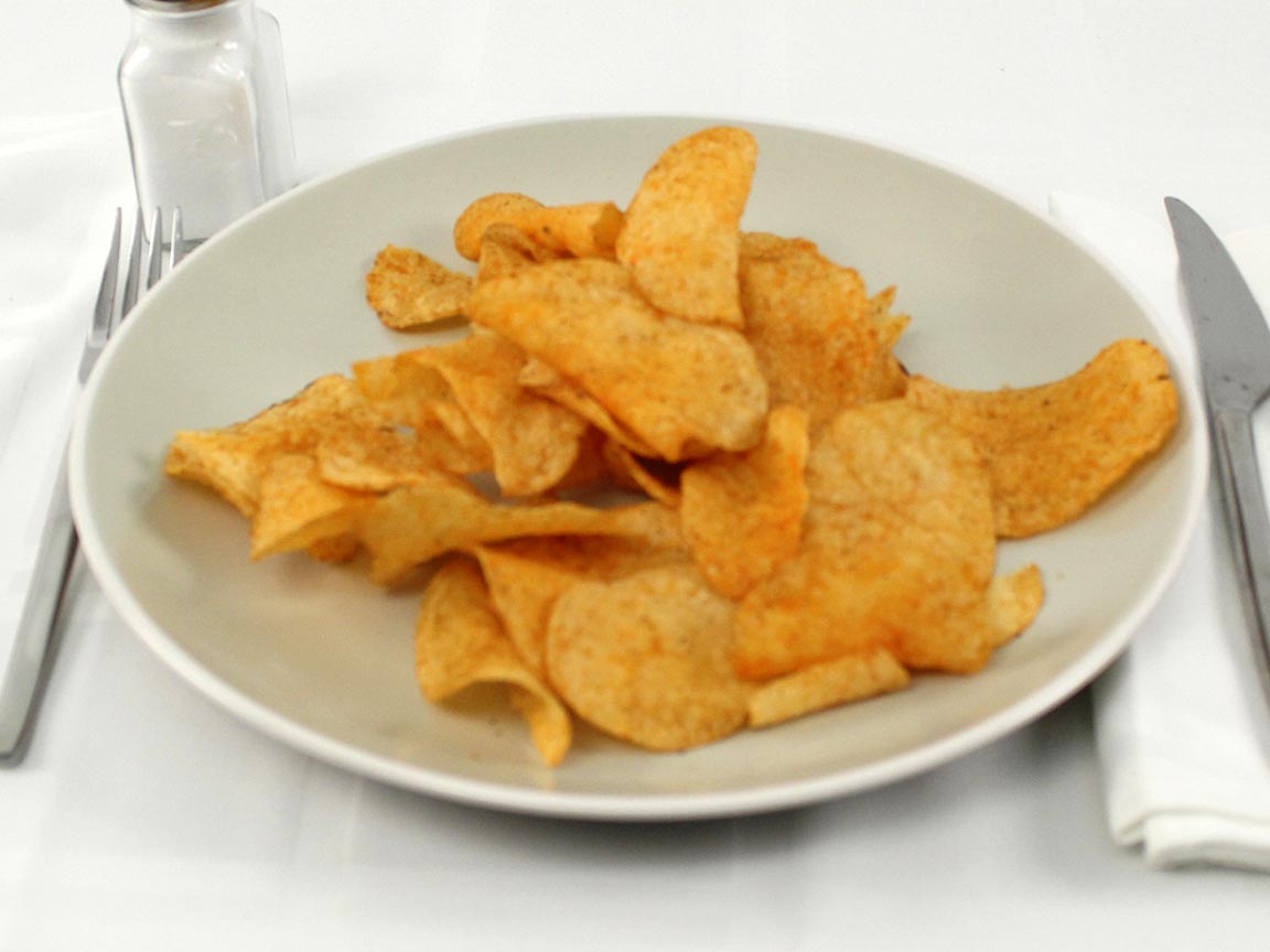 Calories in 56 grams of BBQ Potato Chips