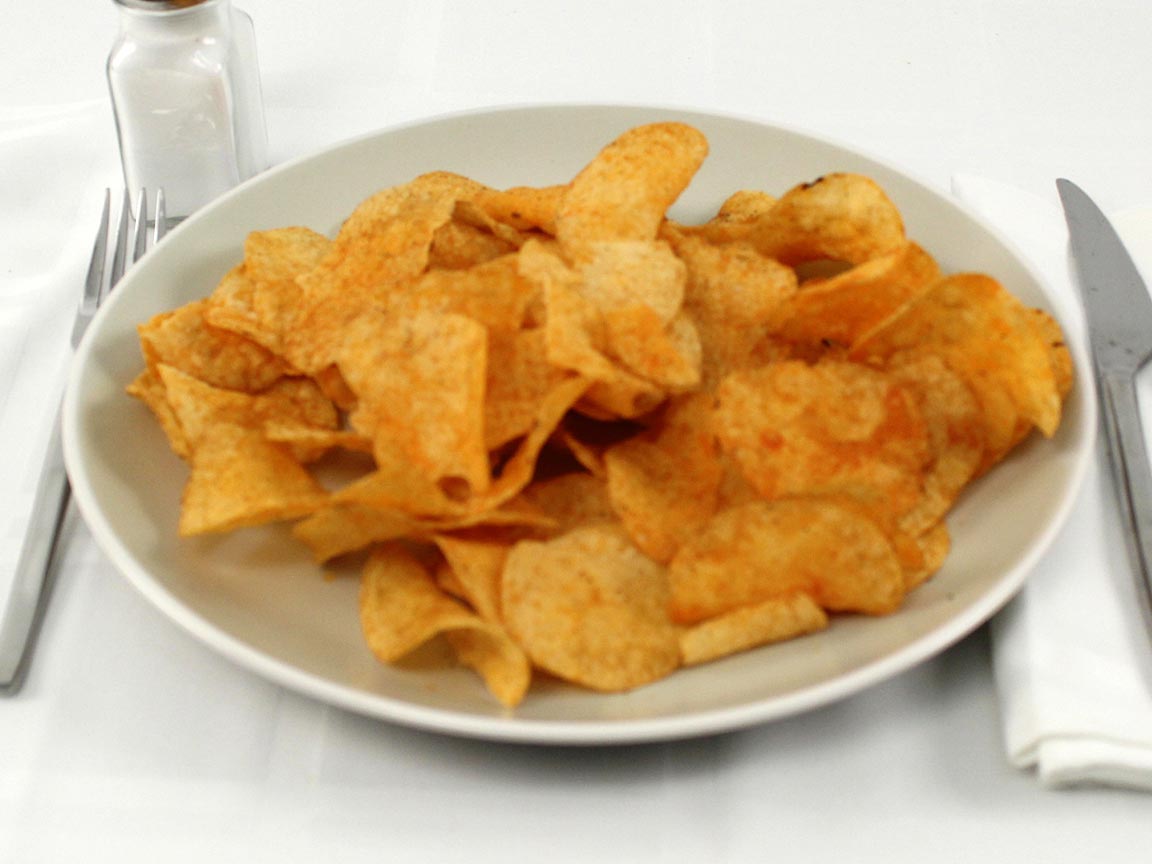 Calories in 84 grams of BBQ Potato Chips