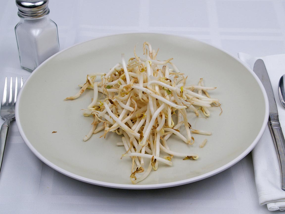 Calories in 85 grams of Soybean Sprouts