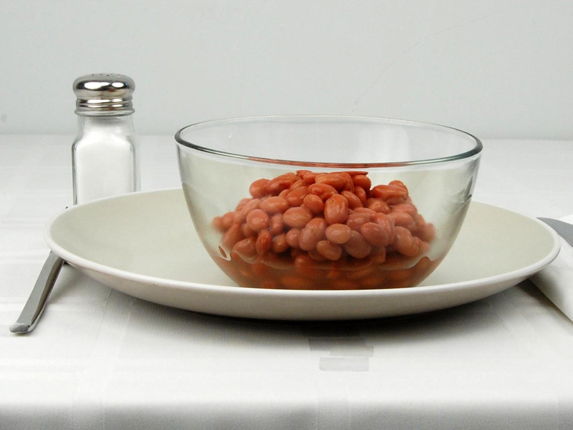 Calories in 1.25 cup(s) of Beans - Pink
