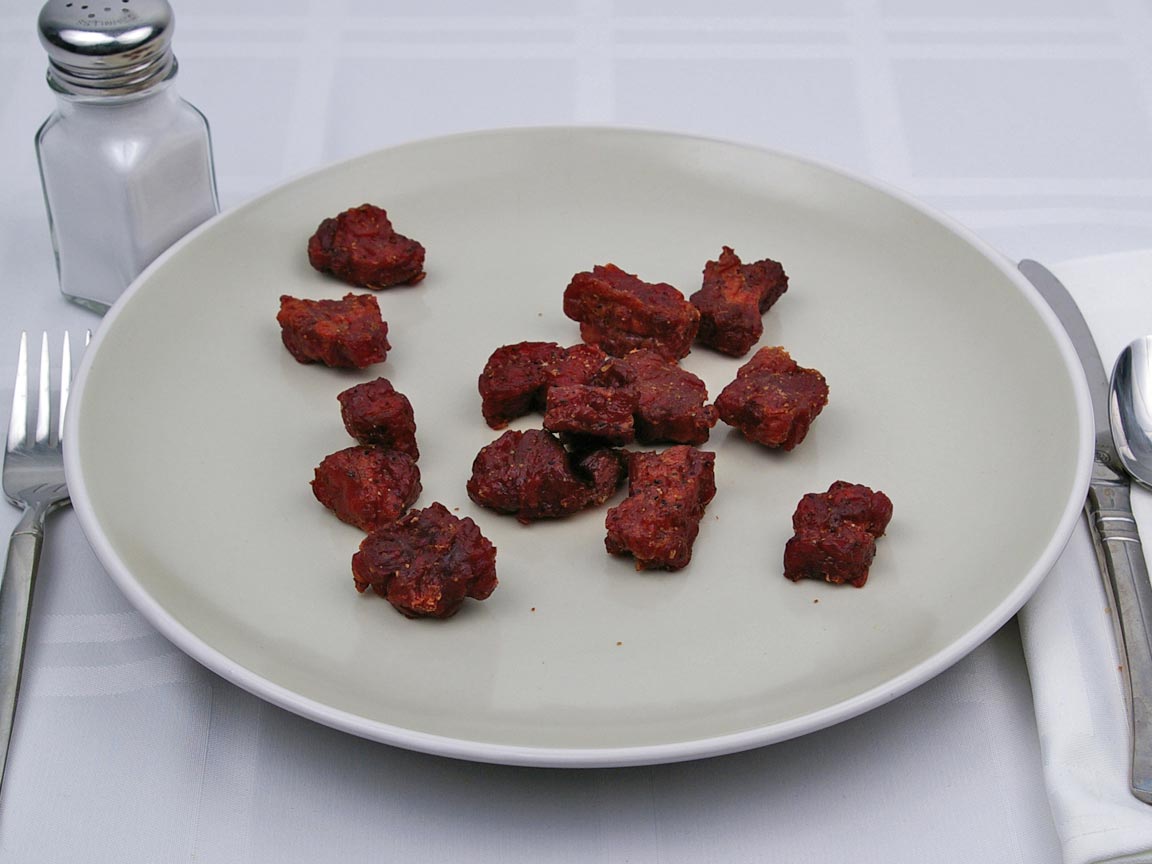 Calories in 99 grams of Beef Jerky - Nuggets - Teriyaki