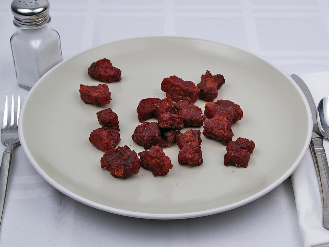 Calories in 113 grams of Beef Jerky - Nuggets - Teriyaki