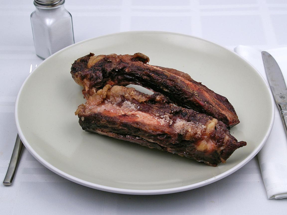Calories in 2 rib(s) of Beef - Ribs