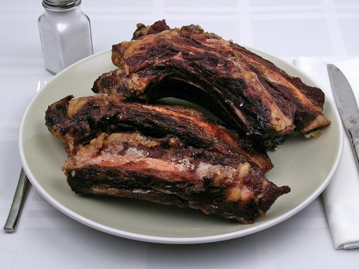 Calories in 5 rib(s) of Beef - Ribs