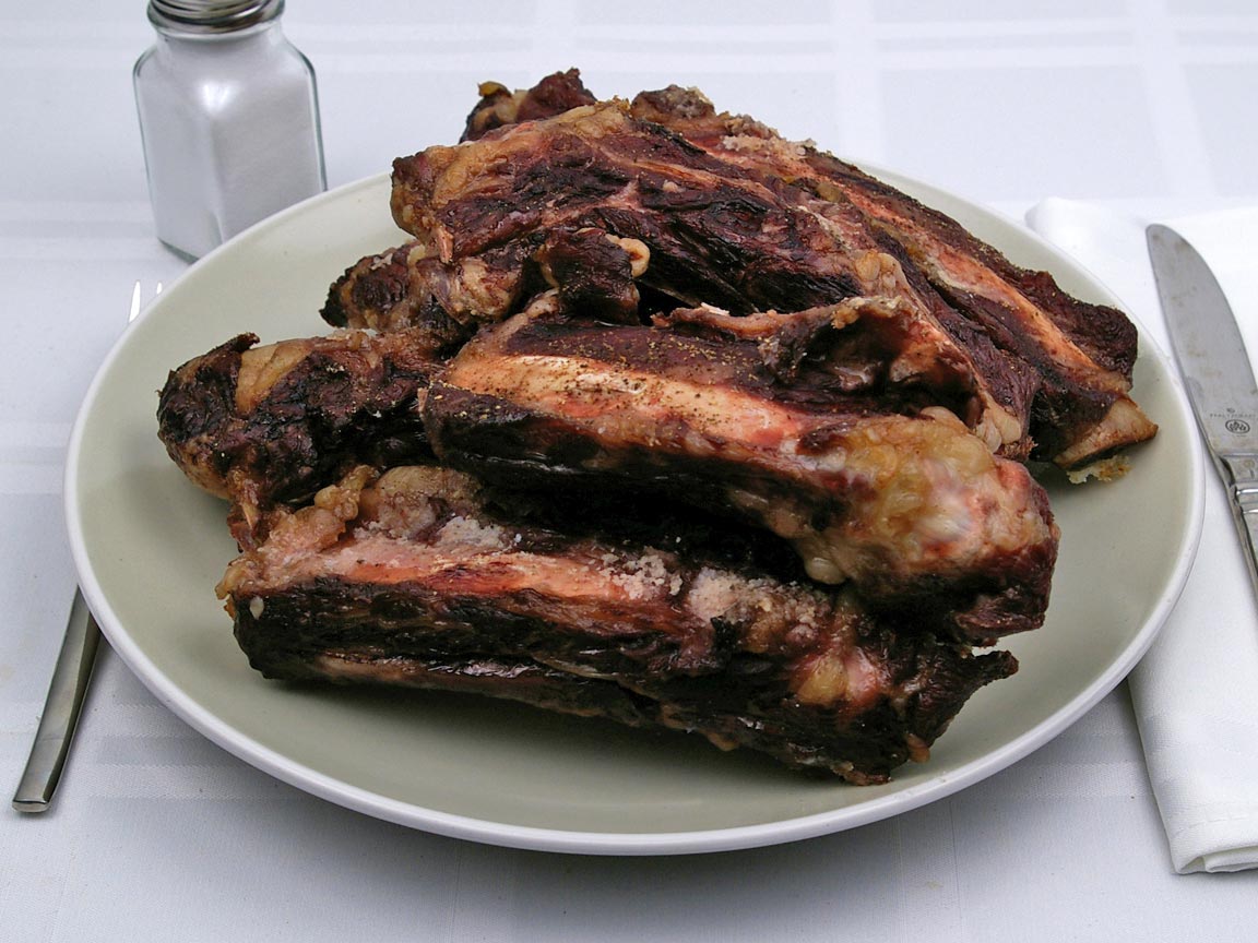 Calories in 6 rib(s) of Beef - Ribs
