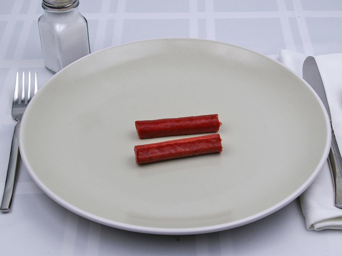 Calories in 1 stick(s) of Beef Sticks