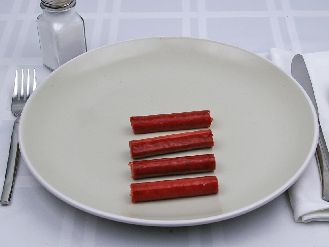 Calories in 2 stick(s) of Beef Sticks