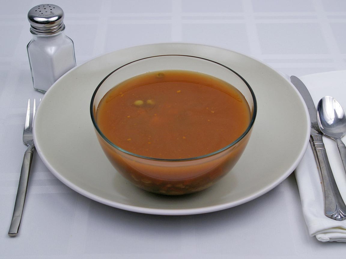 Calories in 2.5 cup of Vegetable Beef Soup