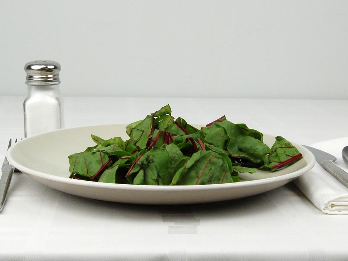 Calories in 1.5 cup(s) of Beet Greens