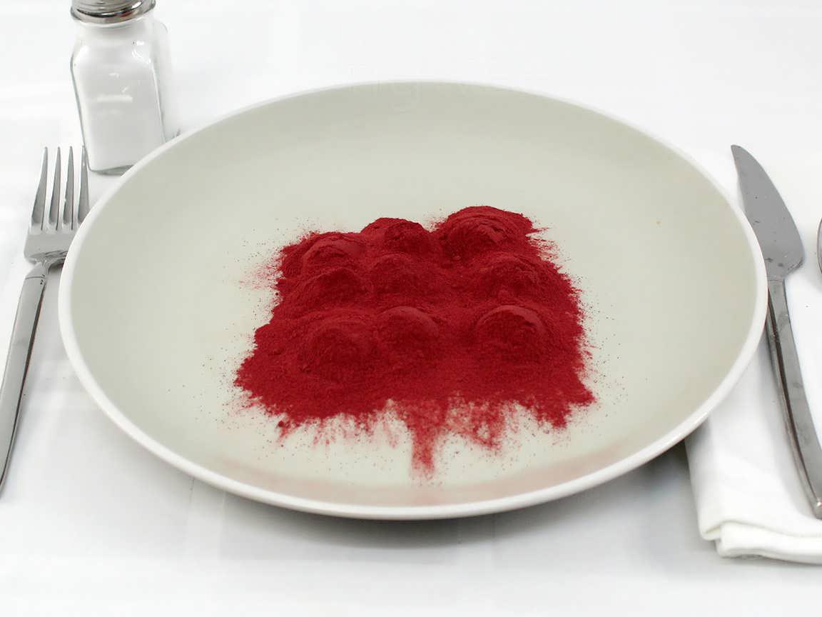 Calories in 9 tsp(s) of Red Beet Root Powder