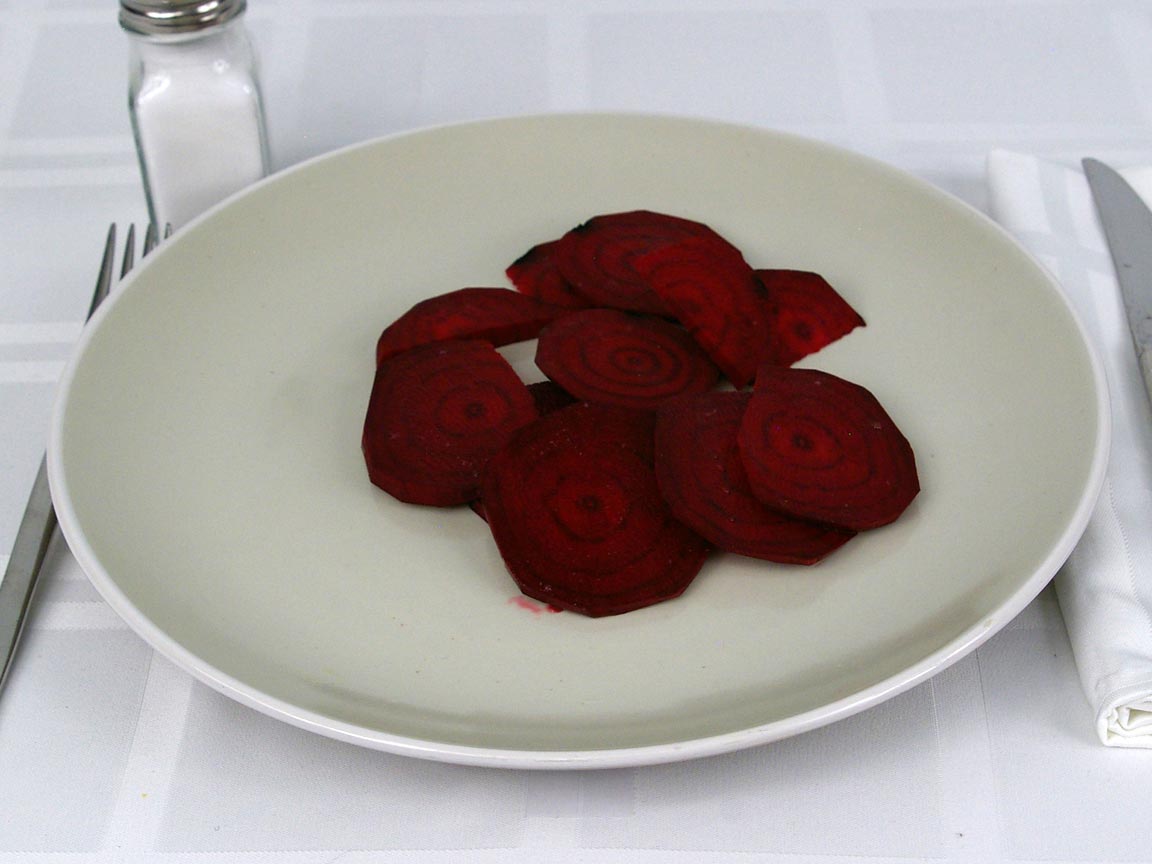 Calories in 85 grams of Beets Raw