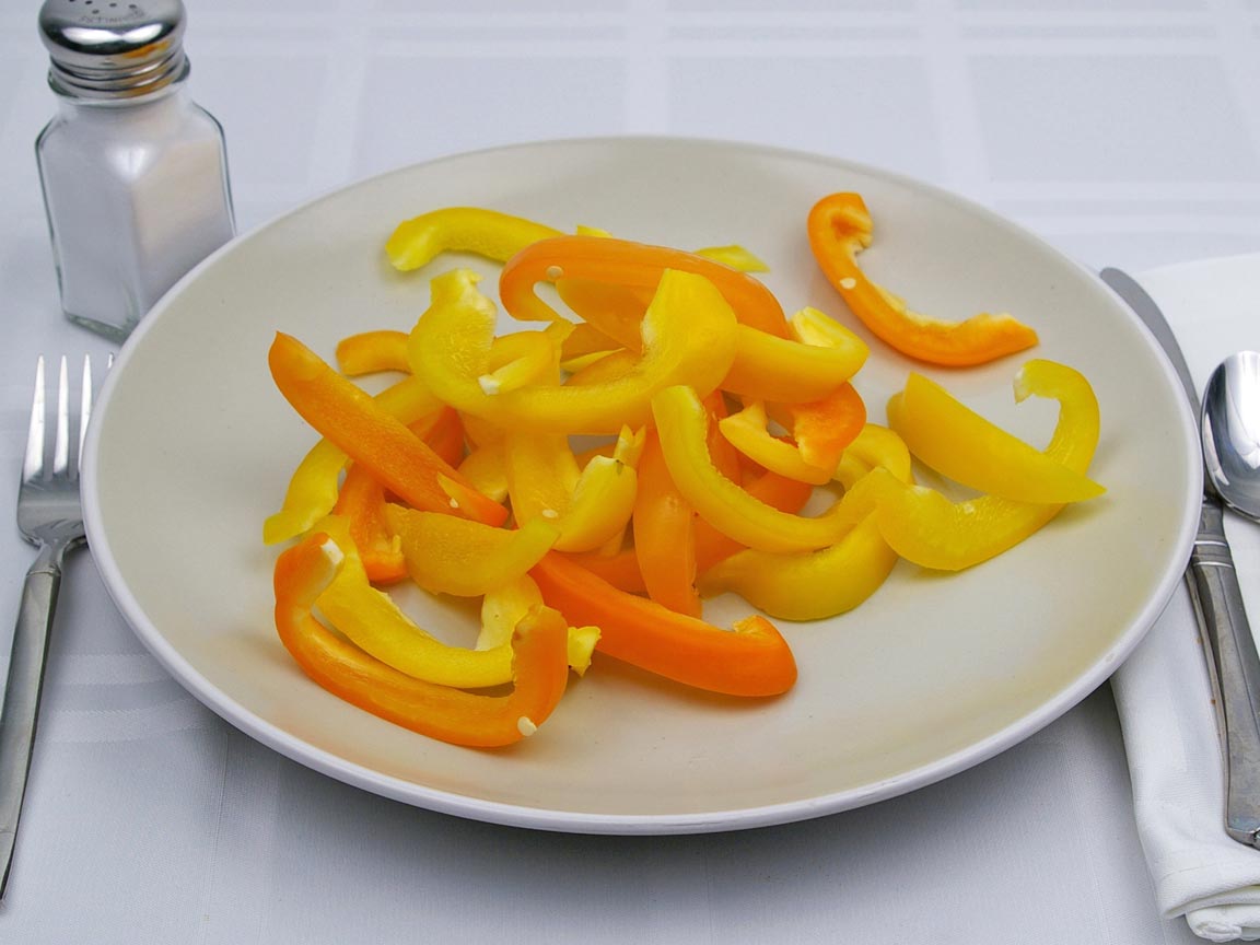 Calories in 2.33 cup(s) of Bell Pepper - Raw