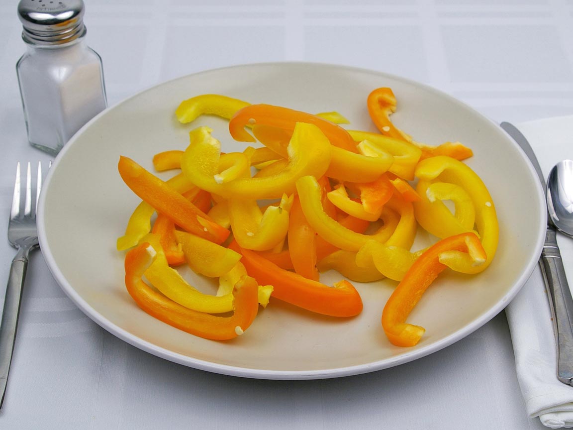 Calories in 2.67 cup(s) of Bell Pepper - Raw