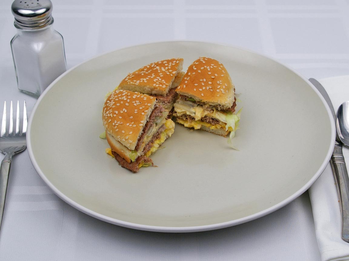 Calories in 0.75 burger(s) of McDonald's - Big Mac