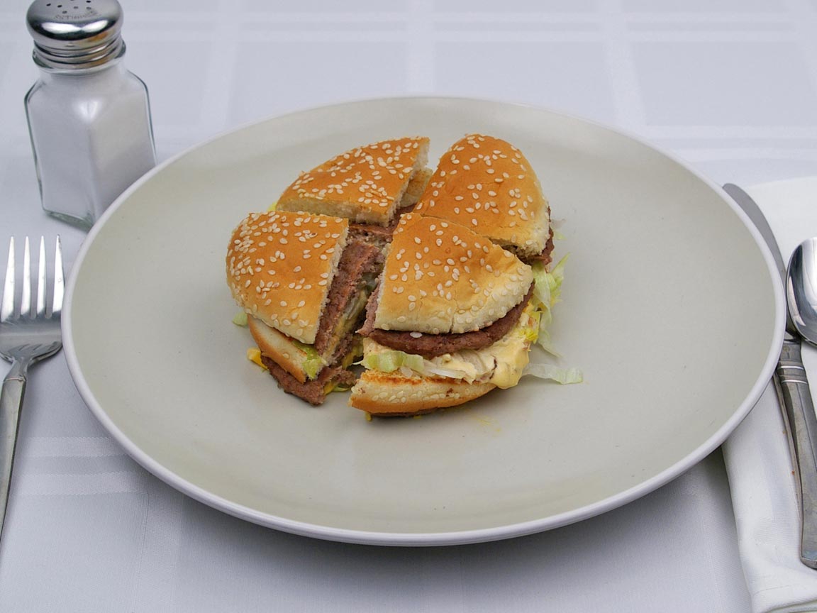 Calories in 1 burger(s) of McDonald's - Big Mac