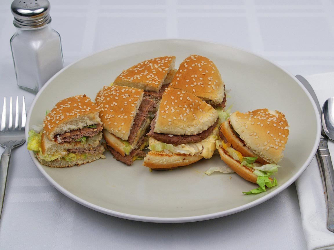 Calories in 1.5 burger(s) of McDonald's - Big Mac