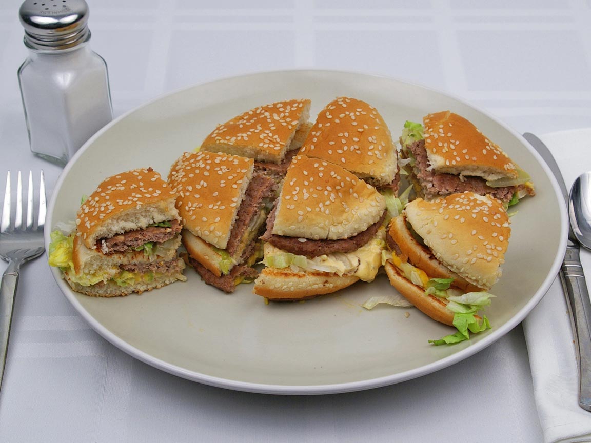 Calories in 1.75 burger(s) of McDonald's - Big Mac