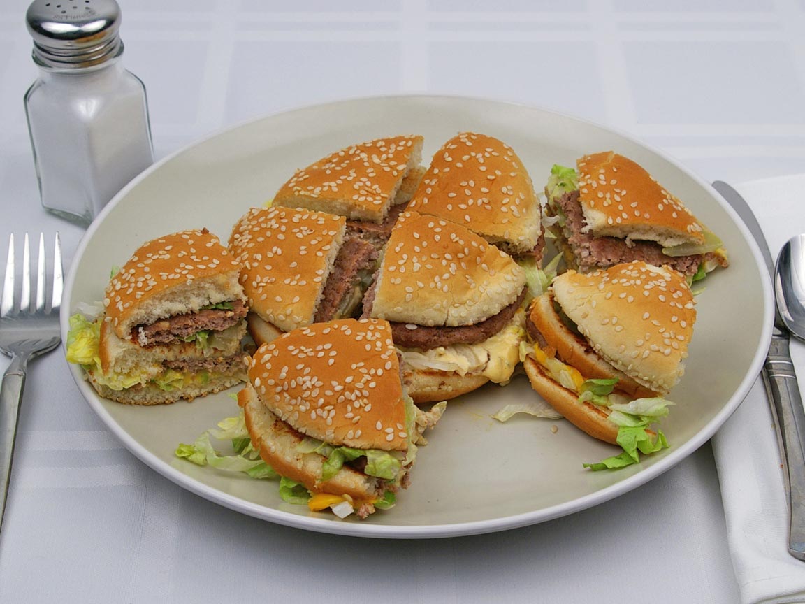 Calories in 2 burger(s) of McDonald's - Big Mac