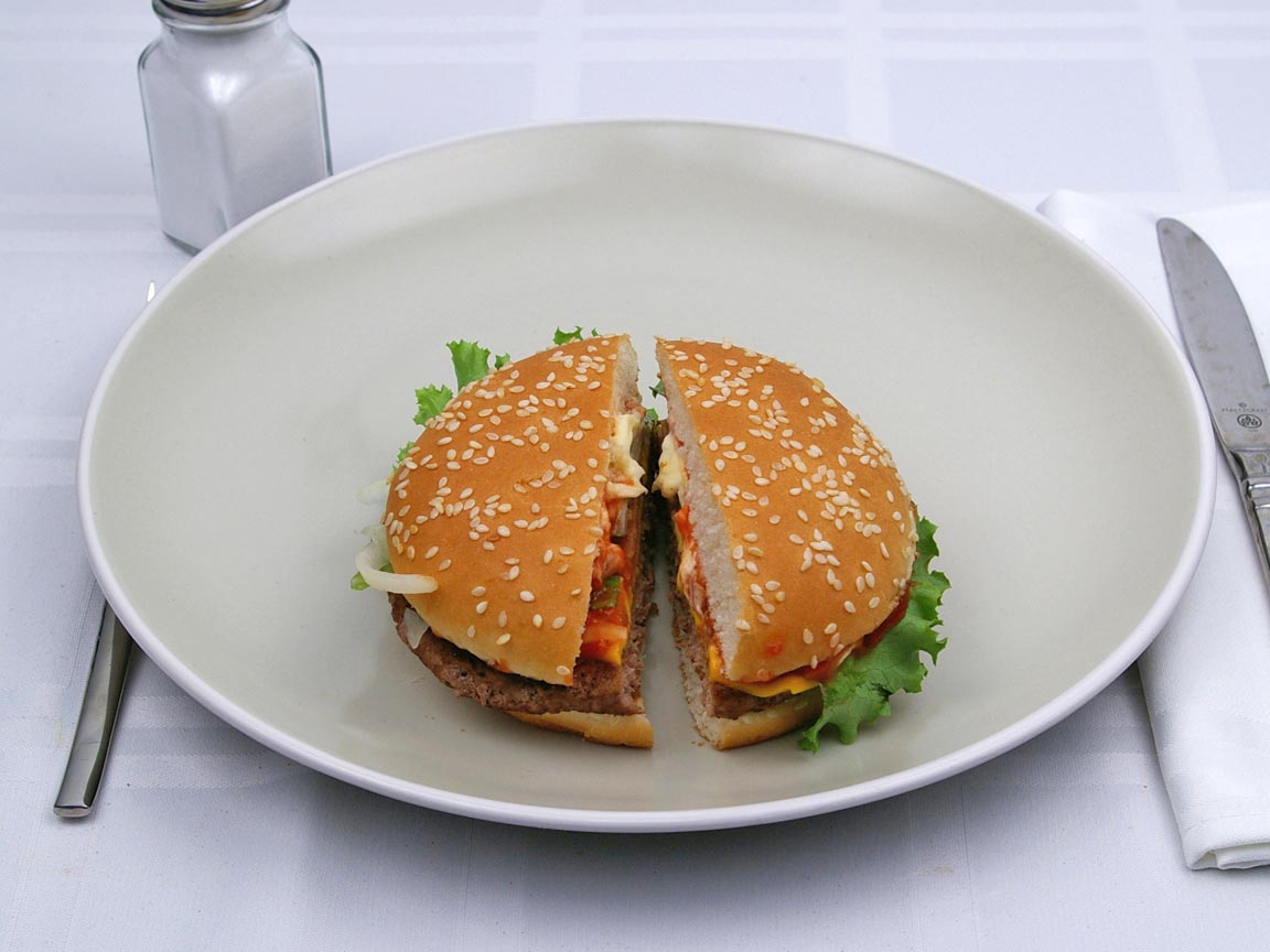 Calories in 1 burger(s) of McDonald's - Big N' Tasty - No Cheese