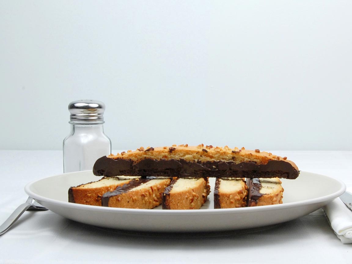 Calories in 6 each(s) of Biscotti - Almond Chocolate