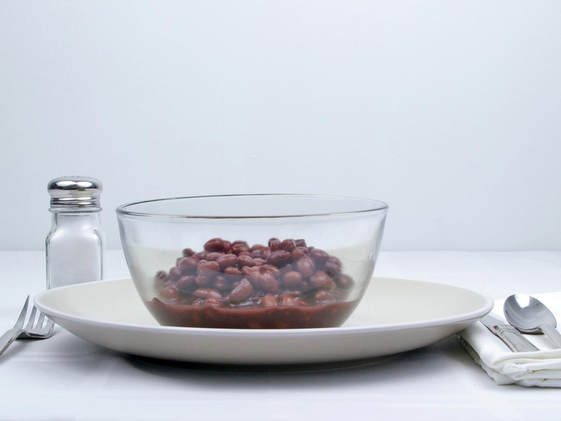 Calories in 1.25 cup(s) of Black Beans - Canned