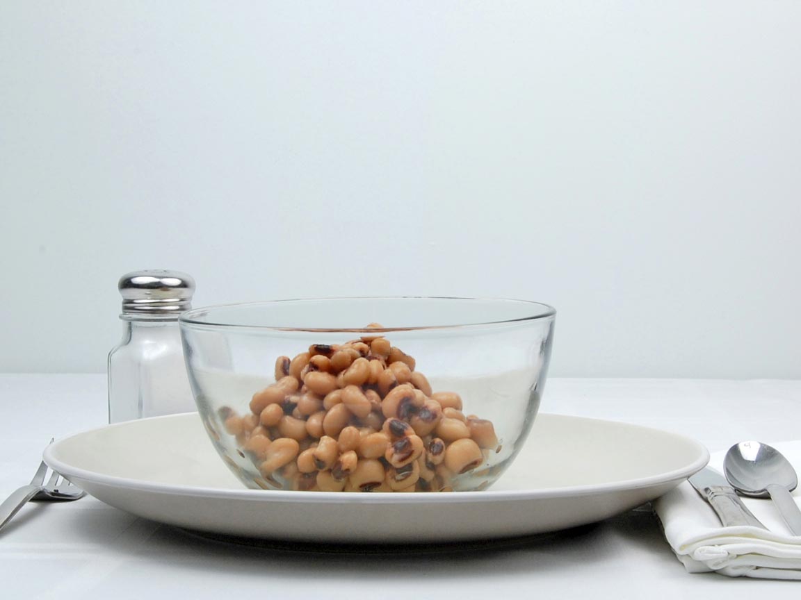 Calories in 1 cup(s) of Black Eyed Peas - Canned