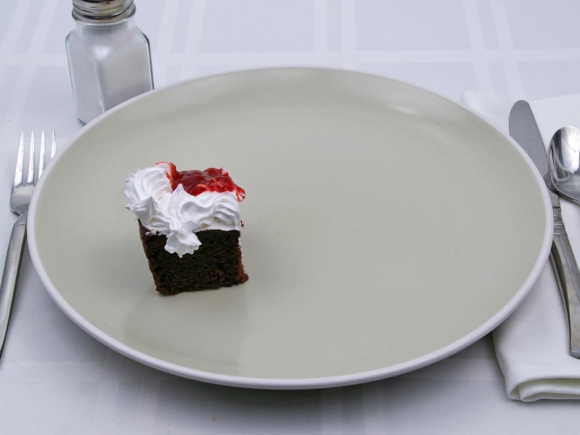 Calories in 0.25 piece(s) of Cake - Black Forest