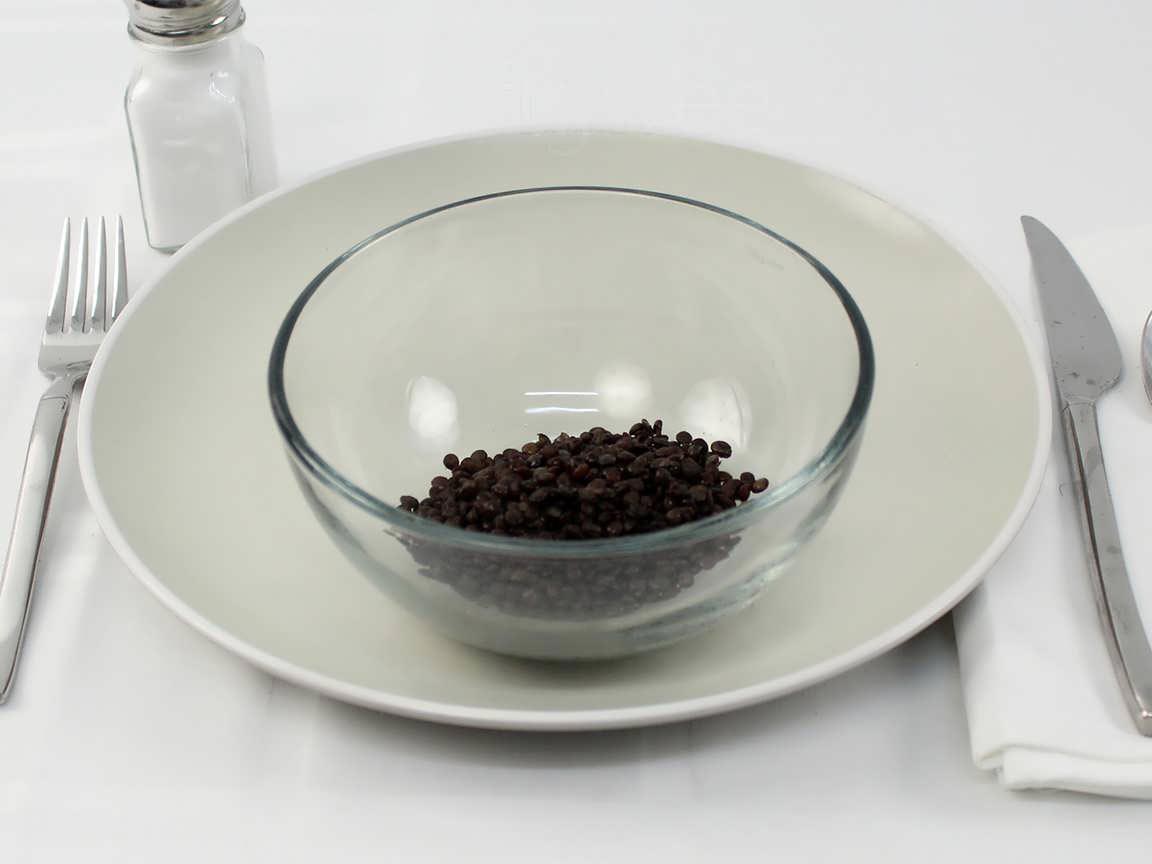 Calories in 56 grams of Black Lentils