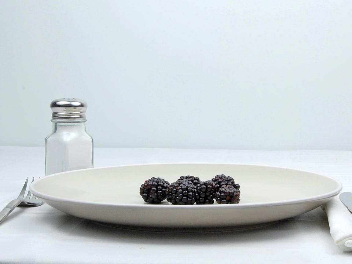 Calories in 34 grams of Blackberries