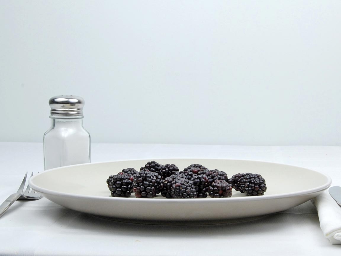 Calories in 85 grams of Blackberries