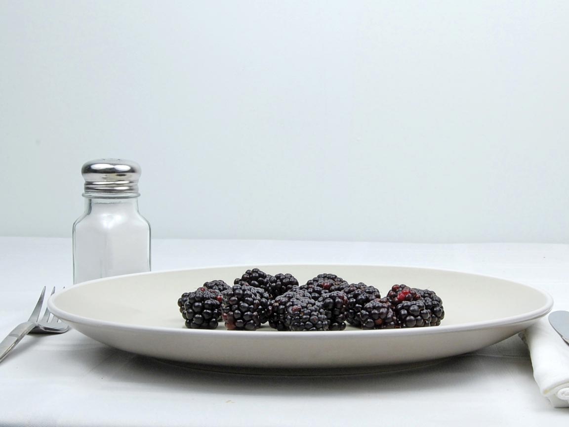 Calories in 93 grams of Blackberries