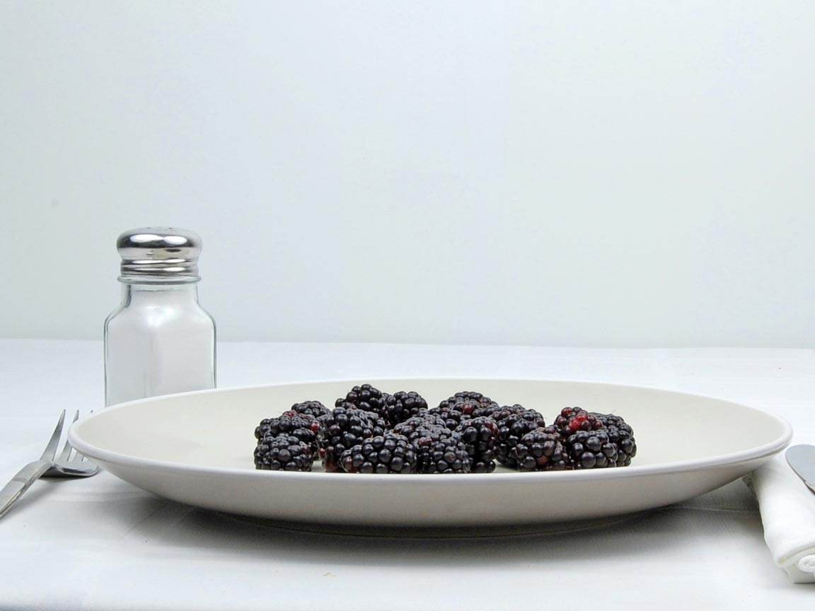 Calories in 102 grams of Blackberries