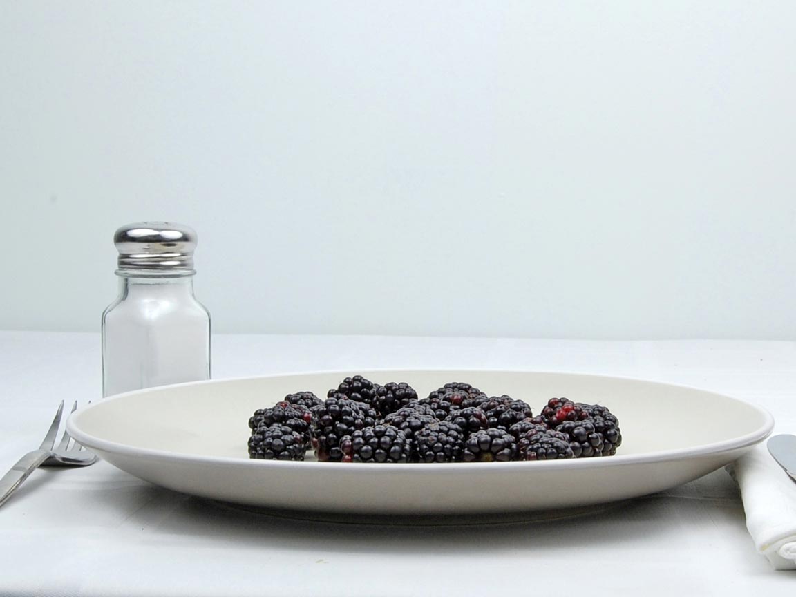 Calories in 110 grams of Blackberries